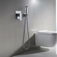 Гигиенический душ со смесителем Aquatek Либра AQ1619CR Хром латунь встраиваемый