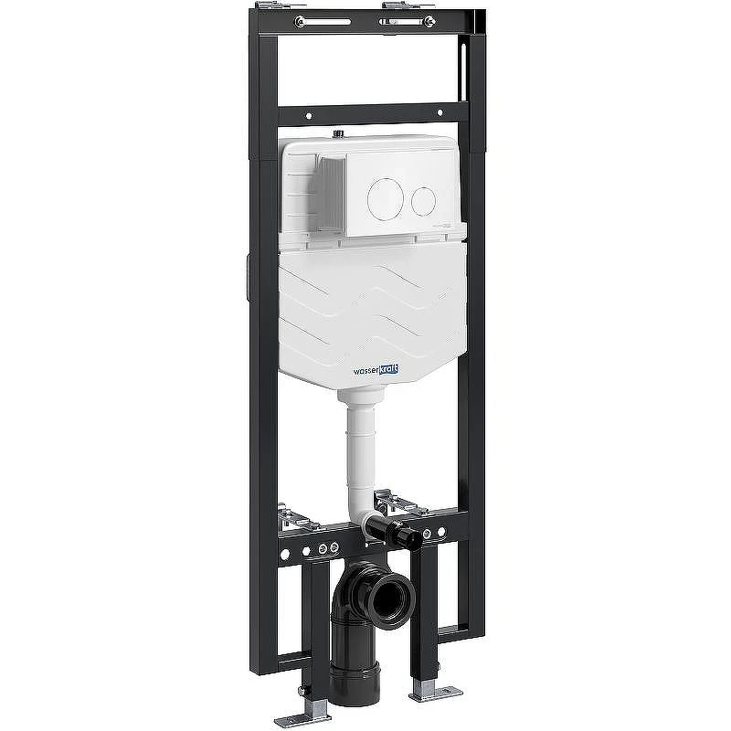 Инсталляция WasserKRAFT Dinkel 58TLT.010.ME.WH02 для унитаза с Белой клавишей смыва