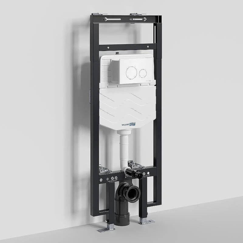 Инсталляция WasserKRAFT Dinkel 58TLT.010.ME.WH02 для унитаза с Белой клавишей смыва