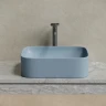 Раковина-чаша Ceramicanova Element 51 CN6052MHL Серо-голубая матовая фарфор накладная