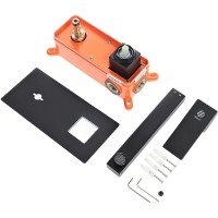 Смеситель для раковины Orange Lutz M04-722b Черный матовый встраиваемый