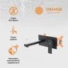 Смеситель для раковины Orange Lutz M04-722b Черный матовый встраиваемый
