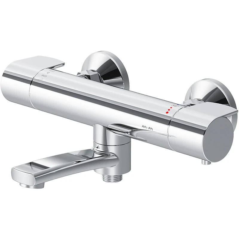Смеситель для ванны AM.PM X-Joy F85A50000 с термостатом Хром латунь на стену