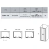 Душевая дверь Ravak 10° 10DP4 130 0ZKJ0C00Z1 профиль Хром стекло Transparent