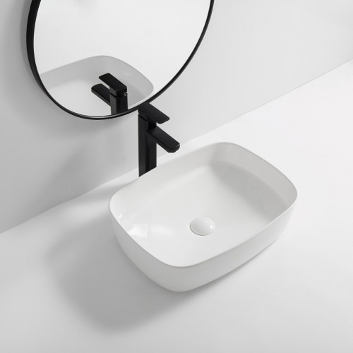 Раковина-чаша Royce Yeti 50 RCW-143201WH Белая фаянс накладная