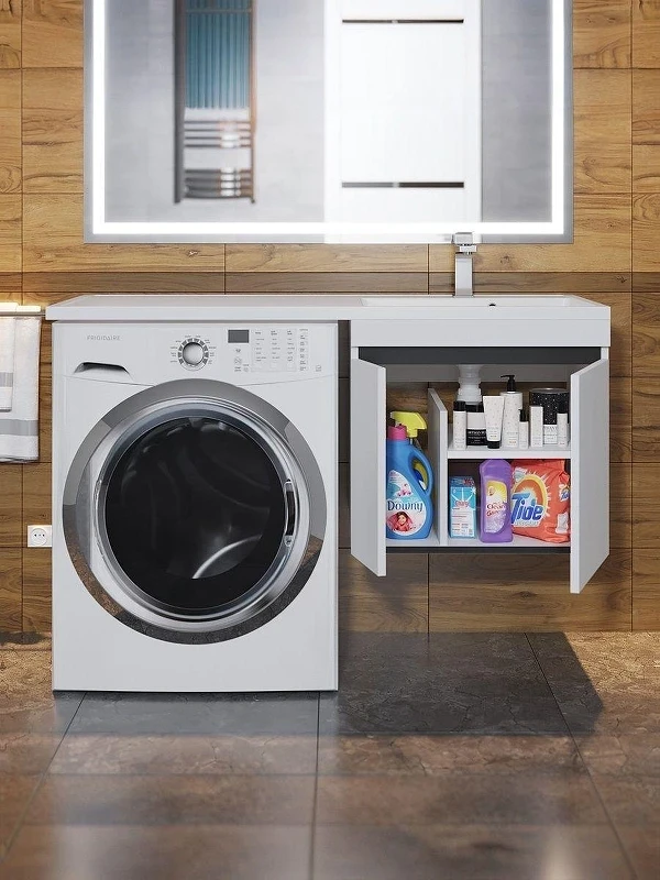 Тумба под раковину Uperwood Magenta 110 5930205160 подвесная цвет Белый матовый Графит матовый