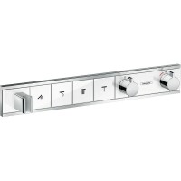 Смеситель для душа Hansgrohe RainSelect 15357400 с термостатом Белый Хром латунь встраиваемый