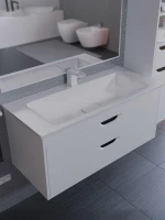 Раковина Uperwood Modul 97 2911020341 цвет Белый глянцевый