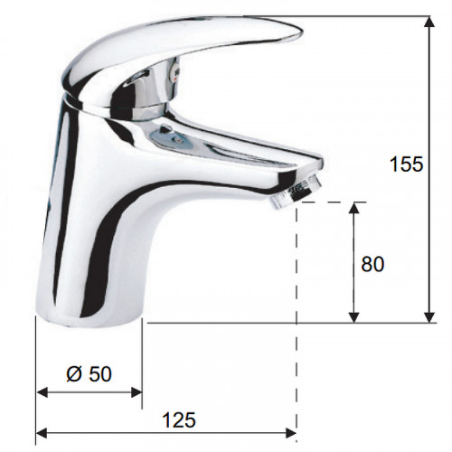 Смеситель для раковины Remer Ten T11 Хром латунь
