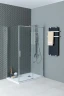 Душевой уголок Aquanet Pleasure Evo AE65-140x80-CT 140x80 324123 профиль Хром стекло прозрачное