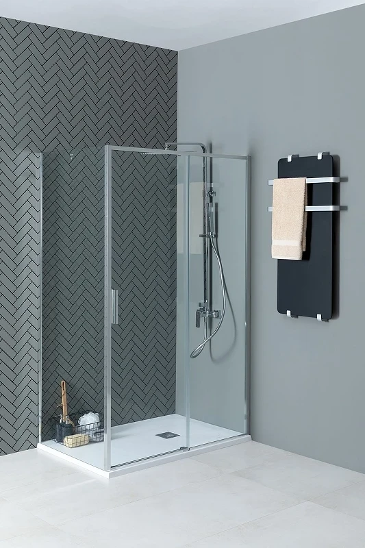 Душевой уголок Aquanet Pleasure Evo AE65-140x80-CT 140x80 324123 профиль Хром стекло прозрачное