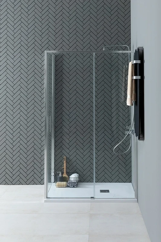 Душевой уголок Aquanet Pleasure Evo AE65-140x80-CT 140x80 324123 профиль Хром стекло прозрачное