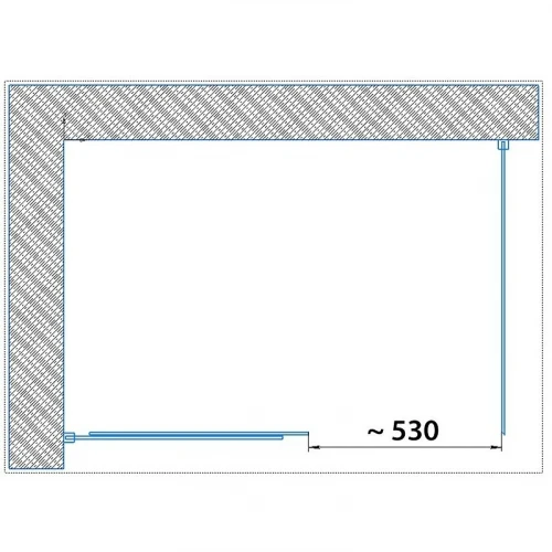 Душевой уголок Paini Dax 120x80 84CR12080 профиль Хром матовый стекло прозрачное