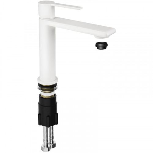 Смеситель для раковины Kaiser Serio 05311-4 Белый матовый латунь