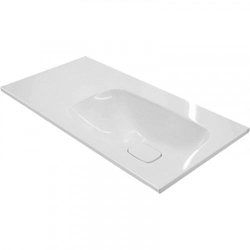 Раковина Эстет Барселона 90 R ФР-00003478 Белая искусственный камень (литьевой мрамор) полувстраиваемая