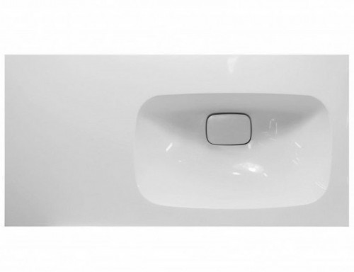 Раковина Эстет Барселона 90 R ФР-00003478 Белая искусственный камень (литьевой мрамор) полувстраиваемая