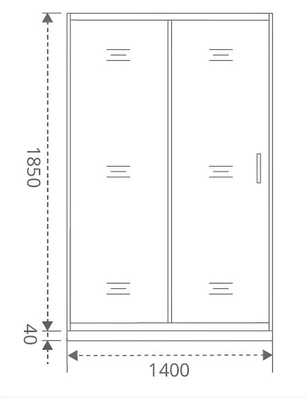 Душевая дверь Good Door Latte WTW-140-C-WE 140 профиль Белый стекло прозрачное