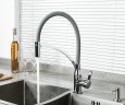 Смеситель для кухни Frap F4552 Хром Серый латунь