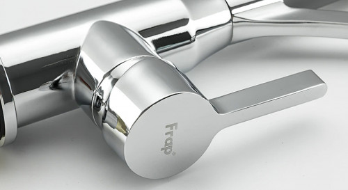 Смеситель для кухни Frap F4552 Хром Серый латунь