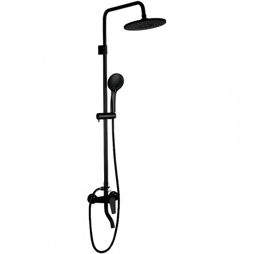 Душевая система Frap H29 F2429 Черная матовая латунь на стену