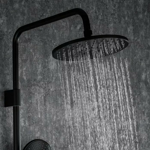 Душевая система Frap H29 F2429 Черная матовая латунь на стену