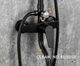 Душевая система Frap H29 F2429 Черная матовая латунь на стену