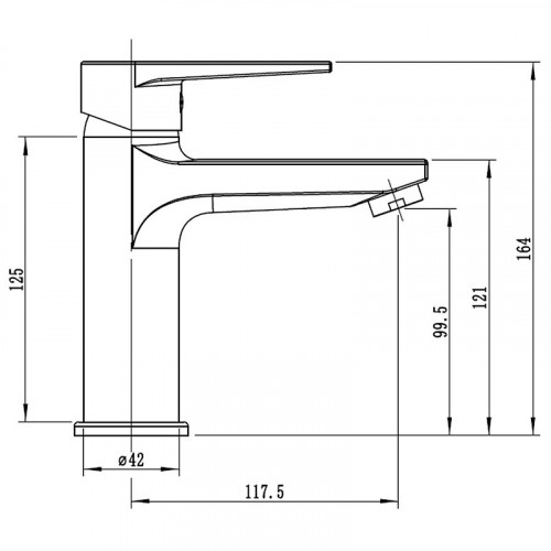 Смеситель для раковины ESKO Budapest BT26M Хром