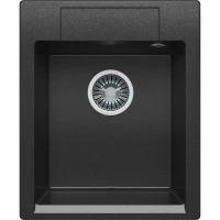 Кухонная мойка Polygran Argo-420 №16 627321 Черная искусственный камень (литьевой мрамор) встраиваемый