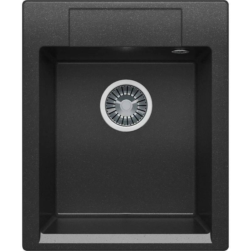 Кухонная мойка Polygran Argo-420 №16 627321 Черная искусственный камень (литьевой мрамор) встраиваемый