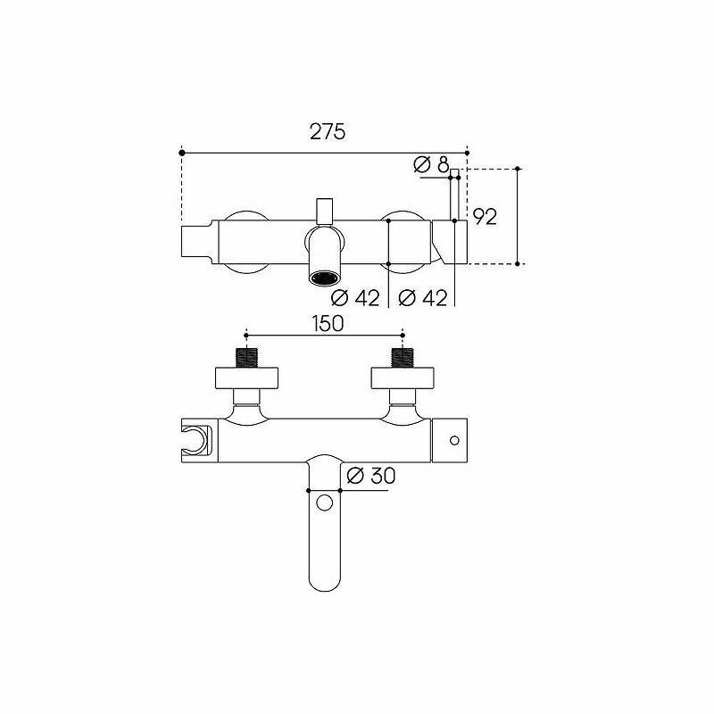 Смеситель для ванны Aqueduto CANO CAN0600 цвет Хром