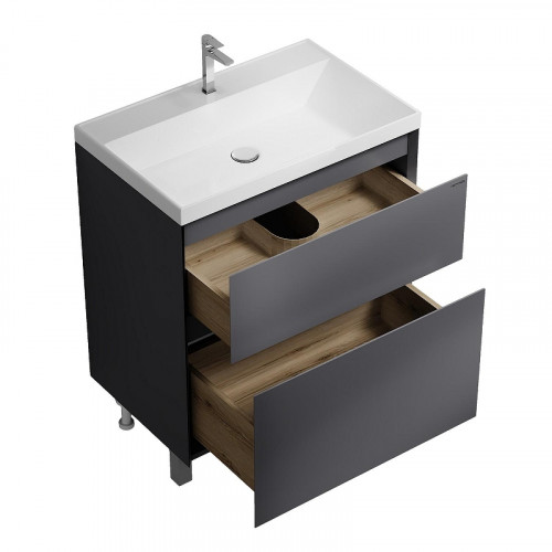 Тумба под раковину Grossman Меркадо 70 107073 цвет Графит матовый