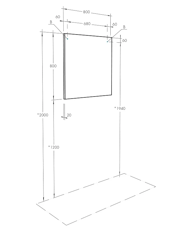 Зеркало Aquaton Рико 80 1A216502RI010 Белое МДФ / ЛДСП, стекло