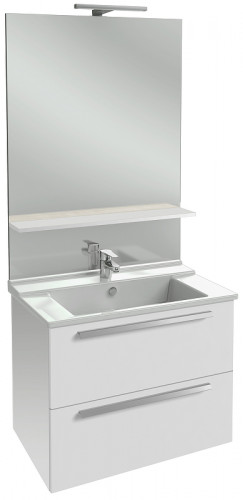 Тумба под раковину Jacob Delafon Struktura 77 EB1277-N18 подвесная Белая МДФ / ЛДСП