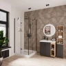 Душевой уголок Niagara Nova 90х90 681308111BLACK профиль Черный матовый стекло прозрачное