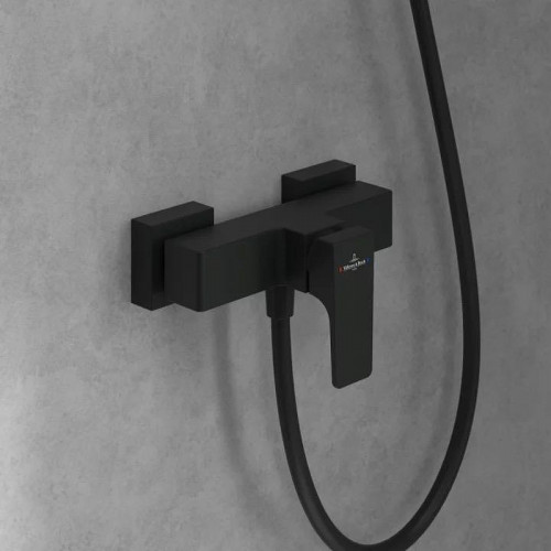 Смеситель для душа Villeroy&amp;Boch Architectura Square TVS125001000K5 цвет Черный матовый