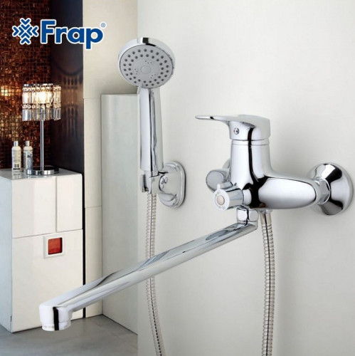 Смеситель для ванны Frap H04 F2204 универсальный Хром латунь на стену