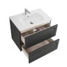Тумба под раковину Art&Max Platino 80 AM-Platino-800-2C-SO-GM-Cer подвесная цвет Серый матовый