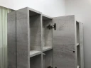 Зеркало со шкафом Comforty Прага 120 00004136262 Дуб белый МДФ / ЛДСП, стекло