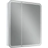 Зеркальный шкаф Art&Max Verona AM-Ver-700-800-2D-R-DS-F с подсветкой с сенсорным выключателем Белый МДФ / ЛДСП, стекло