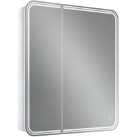Зеркальный шкаф Art&Max Verona AM-Ver-700-800-2D-R-DS-F с подсветкой с сенсорным выключателем Белый МДФ / ЛДСП, стекло