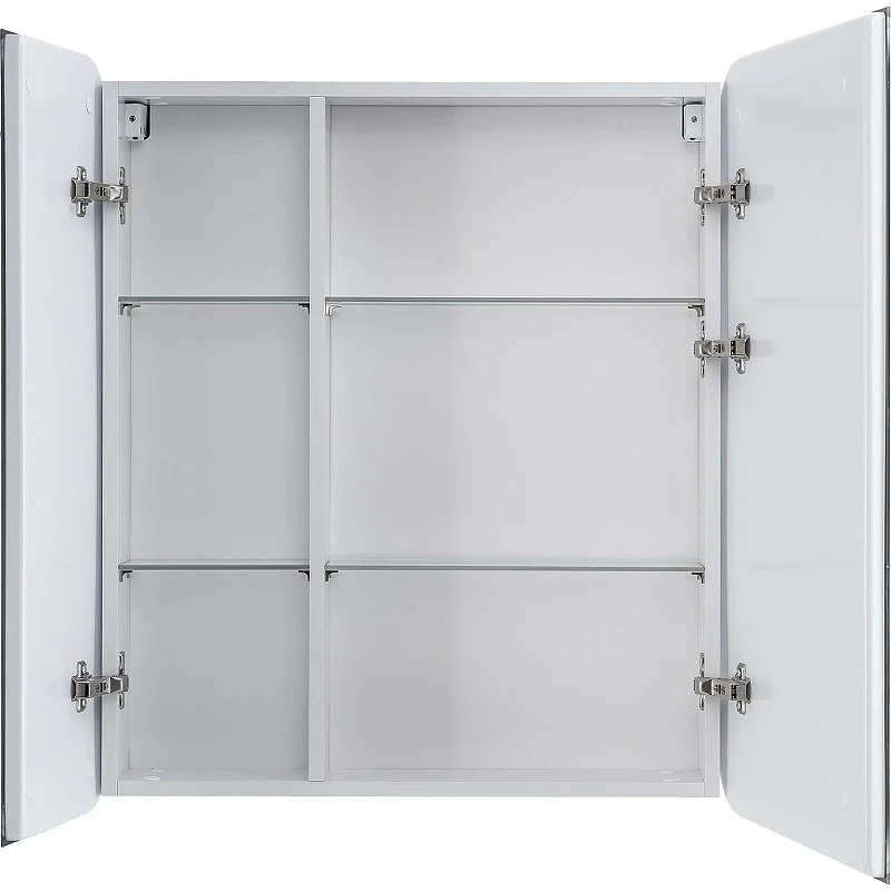 Зеркальный шкаф Art&Max Verona AM-Ver-700-800-2D-R-DS-F с подсветкой с сенсорным выключателем Белый МДФ / ЛДСП, стекло