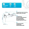 Смеситель для ванны Grohe Plus 33553003 Хром латунь на стену