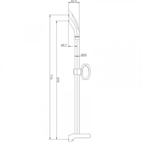Душевая штанга Haiba HB8006 Хром