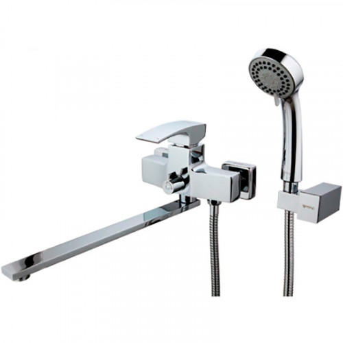 Смеситель для ванны Gappo G07 G2207 универсальный Хром латунь на стену