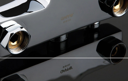 Смеситель для ванны Gappo G07 G2207 универсальный Хром латунь на стену