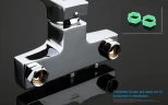 Смеситель для ванны Gappo G07 G2207 универсальный Хром латунь на стену