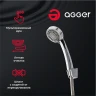 Смеситель для ванны Agger Nice A2521100 универсальный Хром латунь на стену