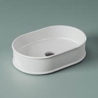 Раковина-чаша Artceram Atelier 60 ATL002 01 00 Белая фаянс накладная