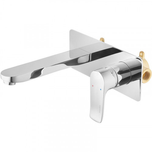 Смеситель для раковины Swedbe Platta 5500 Хром латунь встраиваемый