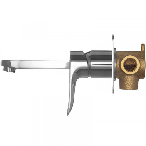 Смеситель для раковины Swedbe Platta 5500 Хром латунь встраиваемый